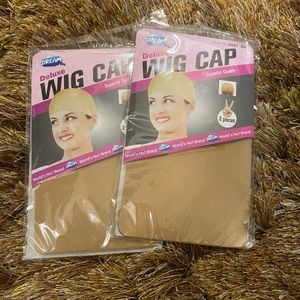 4 PCS Dream Deluxe Wig Cap Stocking / Weaving Cap Wig Liner Beige
